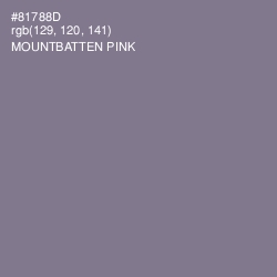 #81788D - Mountbatten Pink Color Image