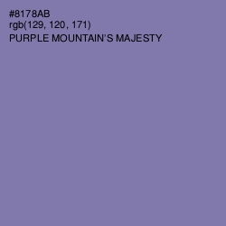 #8178AB - Purple Mountain's Majesty Color Image