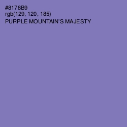 #8178B9 - Purple Mountain's Majesty Color Image