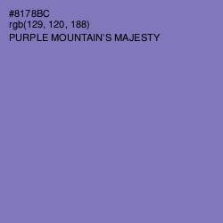 #8178BC - Purple Mountain's Majesty Color Image