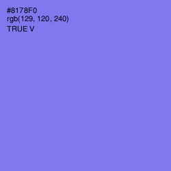 #8178F0 - True V Color Image