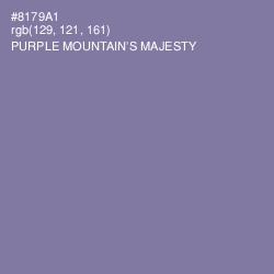 #8179A1 - Purple Mountain's Majesty Color Image