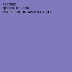 #8179BD - Purple Mountain's Majesty Color Image