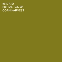 #817A1D - Corn Harvest Color Image