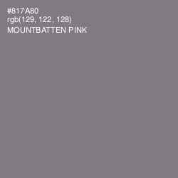 #817A80 - Mountbatten Pink Color Image