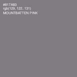 #817A83 - Mountbatten Pink Color Image