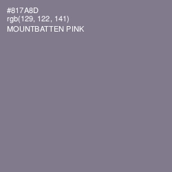 #817A8D - Mountbatten Pink Color Image