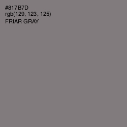 #817B7D - Friar Gray Color Image