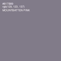 #817B89 - Mountbatten Pink Color Image