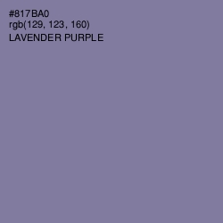 #817BA0 - Lavender Purple Color Image