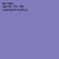 #817BBC - Lavender Purple Color Image