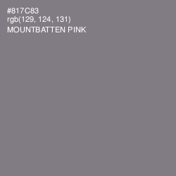 #817C83 - Mountbatten Pink Color Image