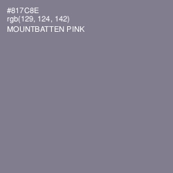 #817C8E - Mountbatten Pink Color Image