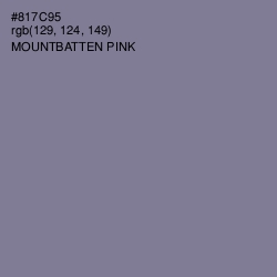 #817C95 - Mountbatten Pink Color Image