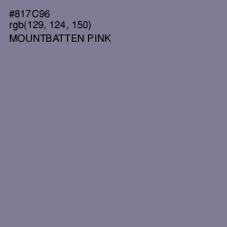 #817C96 - Mountbatten Pink Color Image