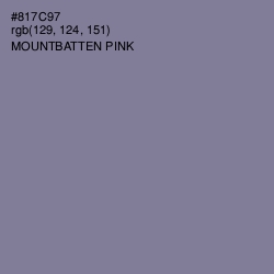 #817C97 - Mountbatten Pink Color Image