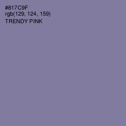 #817C9F - Trendy Pink Color Image