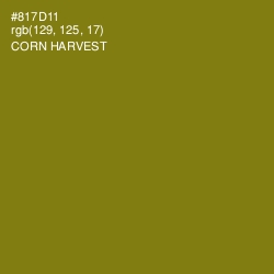 #817D11 - Corn Harvest Color Image