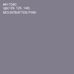 #817D8C - Mountbatten Pink Color Image