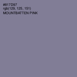 #817D97 - Mountbatten Pink Color Image