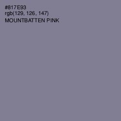 #817E93 - Mountbatten Pink Color Image