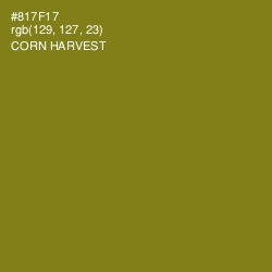 #817F17 - Corn Harvest Color Image