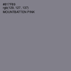 #817F89 - Mountbatten Pink Color Image