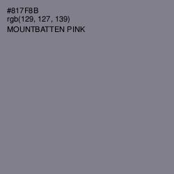 #817F8B - Mountbatten Pink Color Image