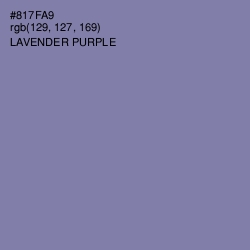 #817FA9 - Lavender Purple Color Image
