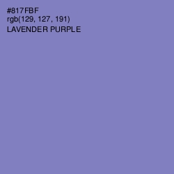 #817FBF - Lavender Purple Color Image