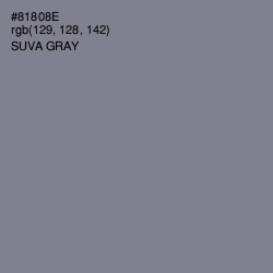 #81808E - Suva Gray Color Image