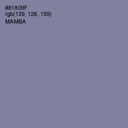 #81809F - Mamba Color Image