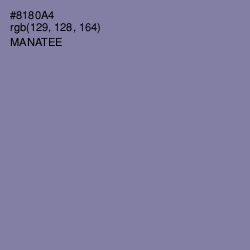 #8180A4 - Manatee Color Image