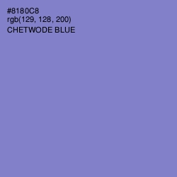 #8180C8 - Chetwode Blue Color Image