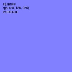 #8180FF - Portage Color Image
