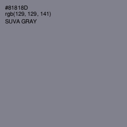 #81818D - Suva Gray Color Image