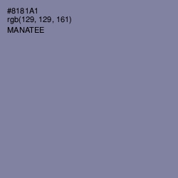 #8181A1 - Manatee Color Image