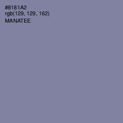 #8181A2 - Manatee Color Image