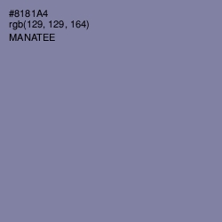 #8181A4 - Manatee Color Image