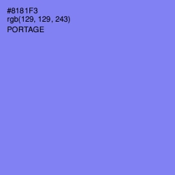#8181F3 - Portage Color Image