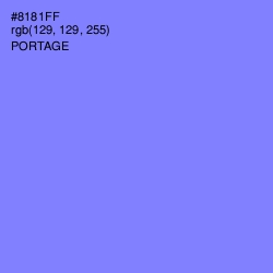 #8181FF - Portage Color Image