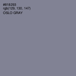 #818293 - Oslo Gray Color Image