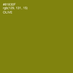 #81830F - Olive Color Image
