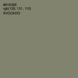 #81836E - Avocado Color Image