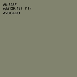 #81836F - Avocado Color Image