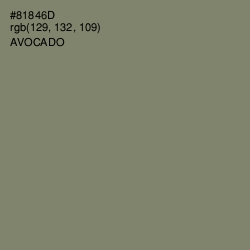 #81846D - Avocado Color Image