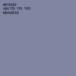 #8185A2 - Manatee Color Image