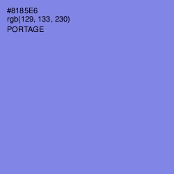 #8185E6 - Portage Color Image
