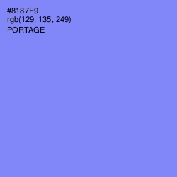 #8187F9 - Portage Color Image