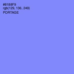 #8188F9 - Portage Color Image